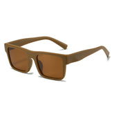 (6 PACK) Wholesale Sunglasses Fashion Fashion Square Women 2024 - BulkSunglassesWholesale.com - Frame Tea Lens